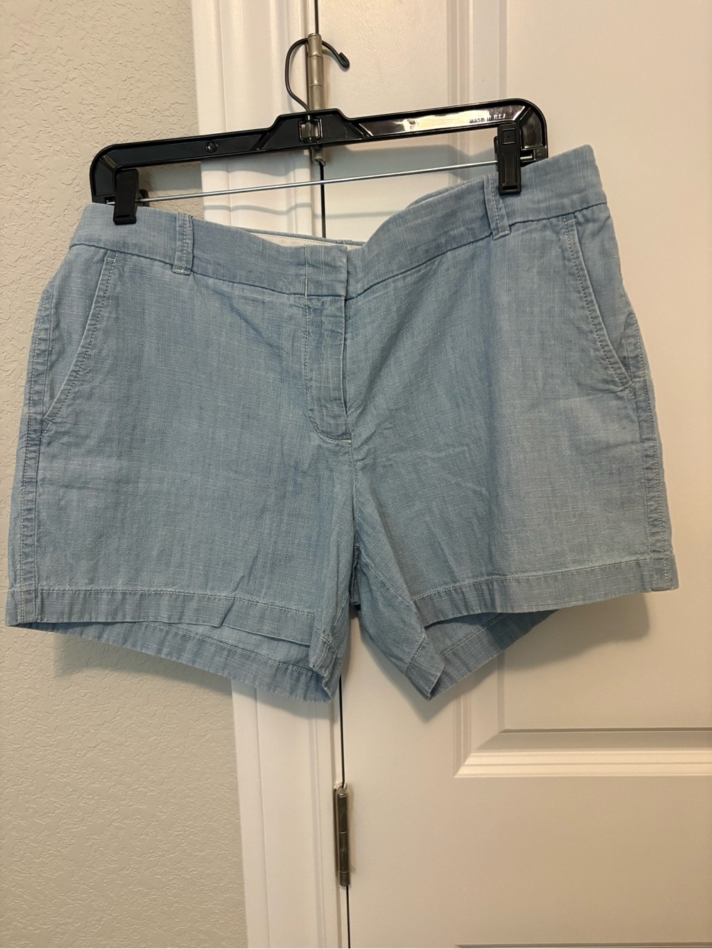 J. Crew Light Blue Linen-Blend Shorts